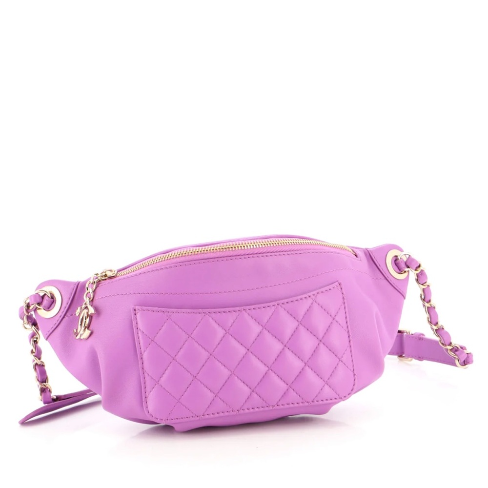 CHANEL violet waist bag - never worn